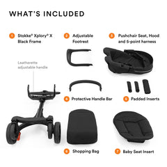Stokke Xplory X Stroller - Rich Black