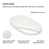 Stokke Sleepi Bed Mattress White for Baby Crib and Toddler Bed