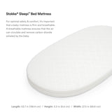Stokke Sleepi Bed Mattress White for Baby Crib and Toddler Bed