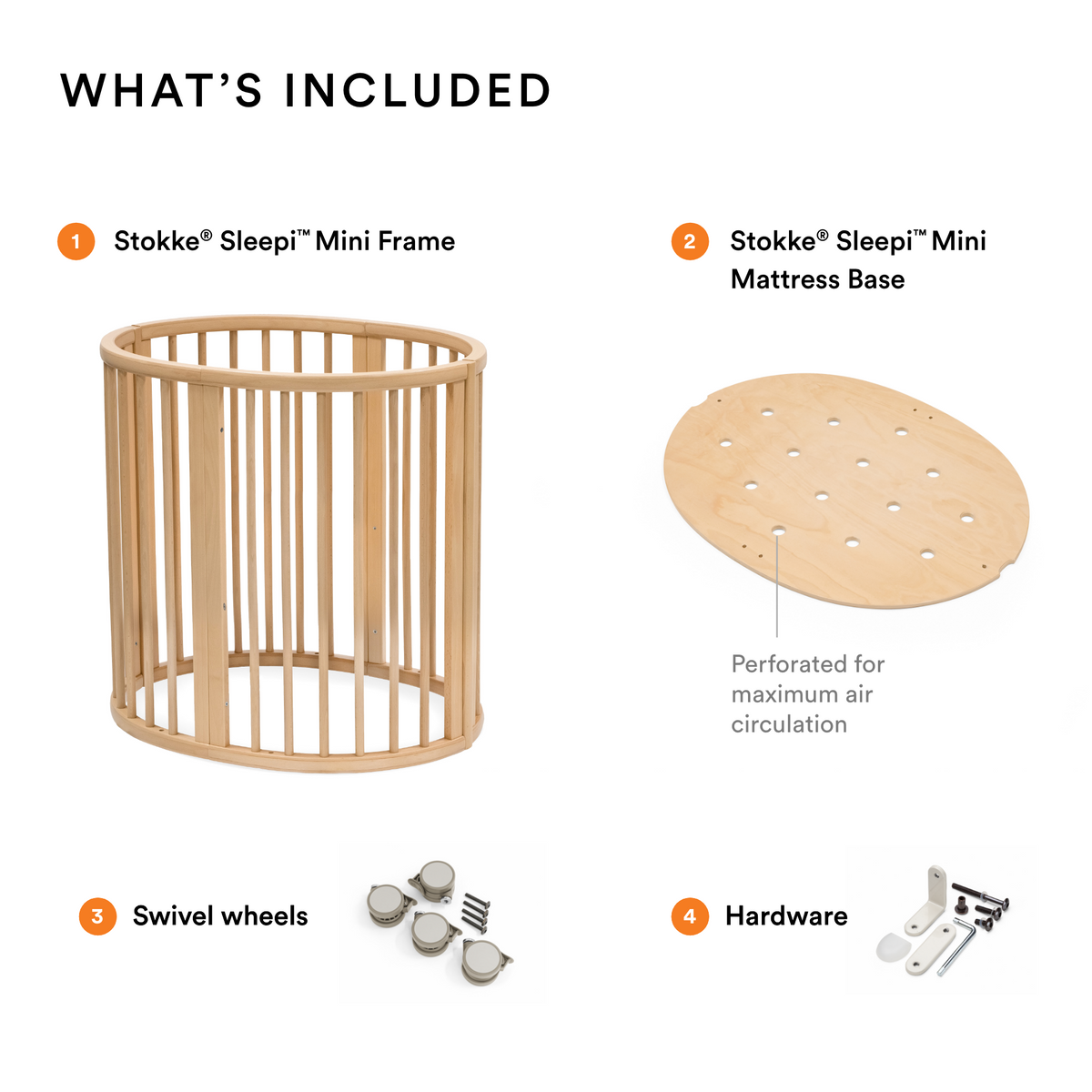 Stokke Sleepi Mini Natural Newborn Baby Crib