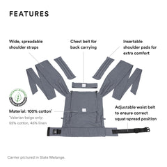 Stokke Limas Baby Carrier Valerian Beige Ergonomic Newborn Toddler Carrier