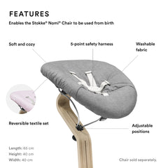 Stokke Nomi Newborn Set Black Grey Pink