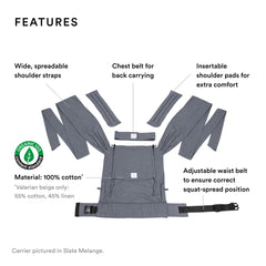 Stokke Limas Baby Carrier Olive Green Ergonomic Newborn Toddler Carrier