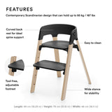 Stokke Steps High Chair White/Natural