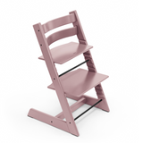 Stokke Tripp Trapp High Chair Heather Mauve with Baby Set and Tray Bundle