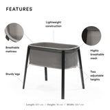 Stokke Snoozi Graphite Grey Portable Baby Bassinet for Newborns