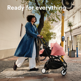 Stokke YOYO3 Black Frame & 0+ & 6+ Ginger Bundle