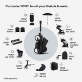 Stokke YOYO3 Black Frame & 0+ & 6+ Black Bundle