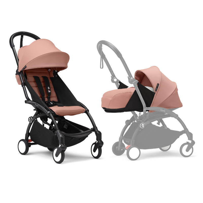 Stokke YOYO3 Black Frame & 6+ Ginger Bundle