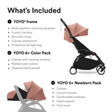 Stokke YOYO3 Black Frame & 6+ Ginger Bundle
