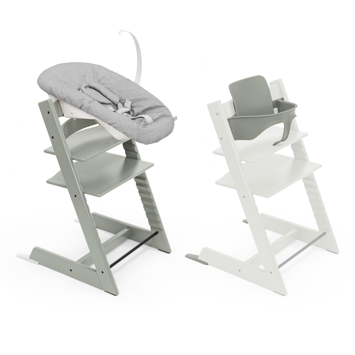 Stokke Tripp Trapp Chair + Baby & Newborn Set Bundle Glacier Green Bundle