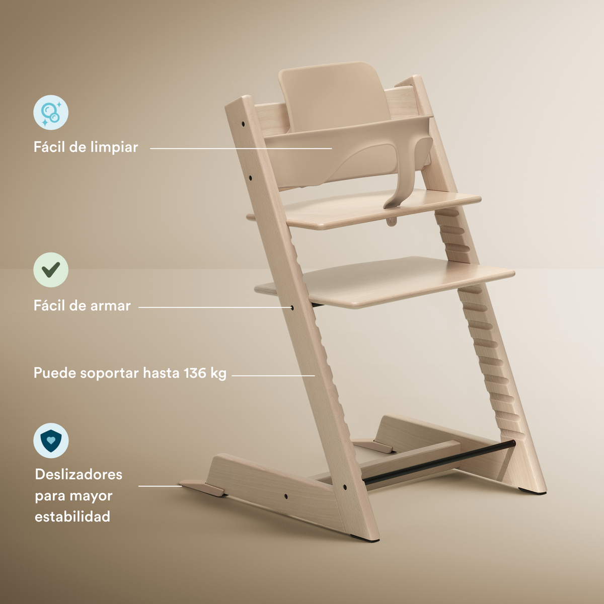 Stokke Tripp Trapp Chair Natural & Babyset Natural Bundle