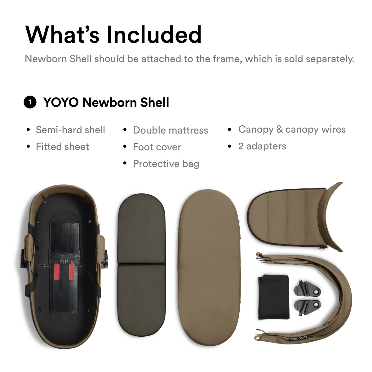 Stokke YOYO Newborn Shell Toffee