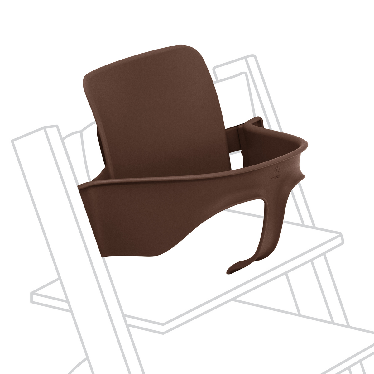 Stokke Tripp Trapp High Chair Warm Brown with Baby Set and Tray Bundle