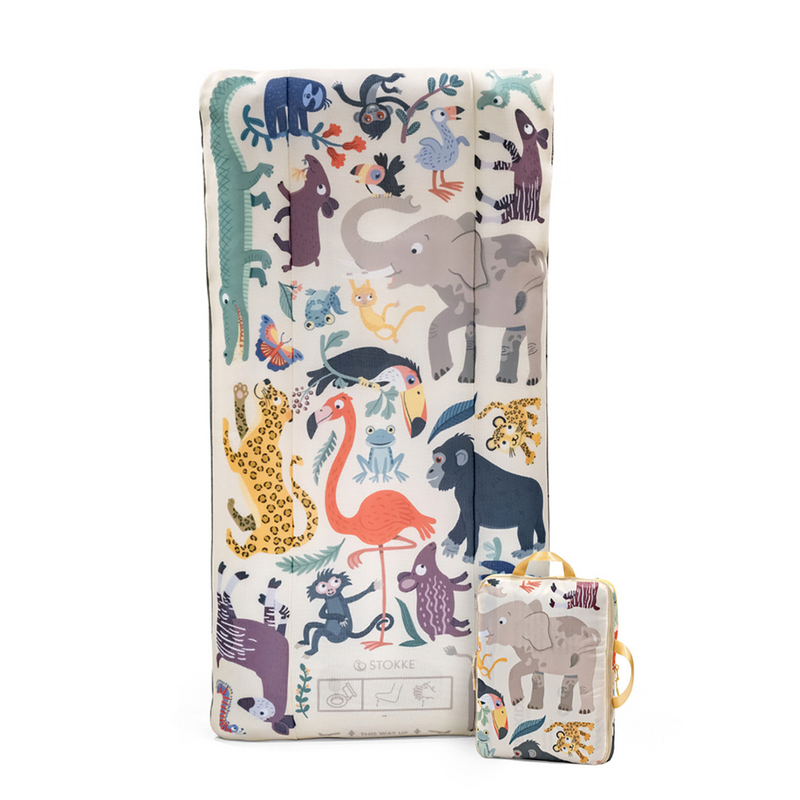 Stokke JetKids CloudSleeper Animal Family Inflatable Kids Travel Bed and Mattress