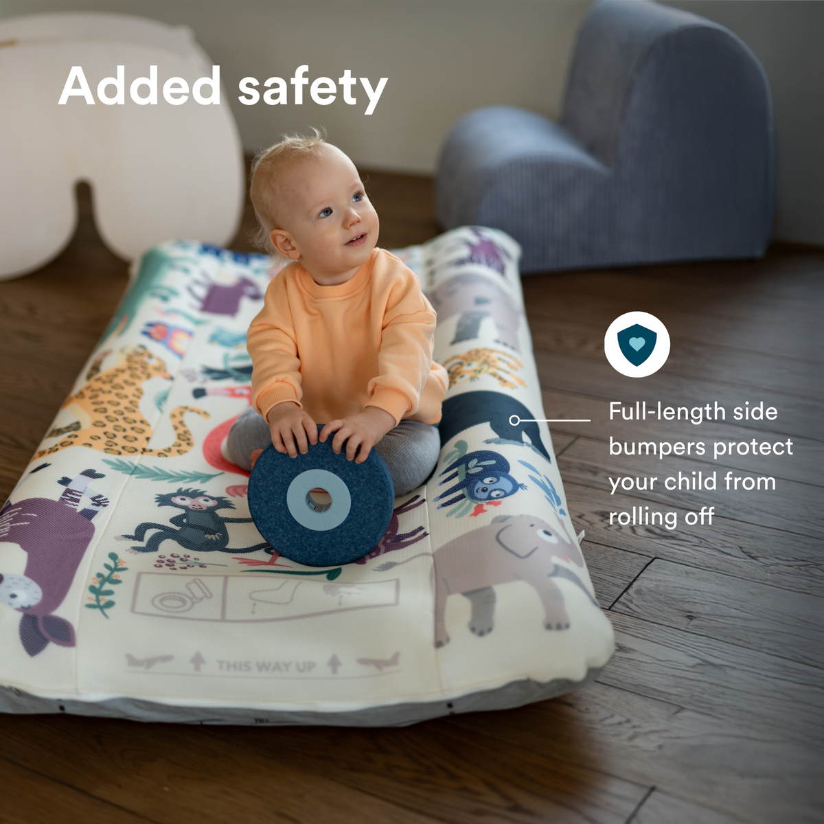 Stokke JetKids CloudSleeper Animal Family Inflatable Kids Travel Bed and Mattress