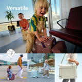 Stokke JetKids BedBox Arctic Blue Kids Ride On Travel Suitcase Bed Box