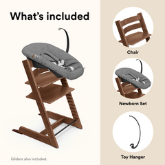 Stokke Tripp Trapp Chair + Newborn Set Warm Brown