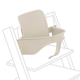 Stokke Tripp Trapp High Chair Vanilla White with Baby Set and Tray Bundle