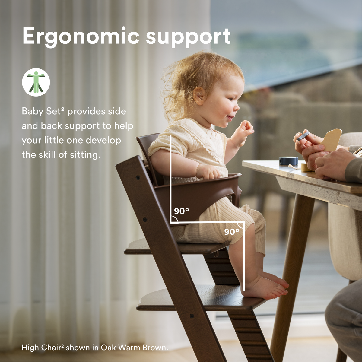 Stokke Tripp Trapp Chair + Baby & Newborn Set Vanilla White
