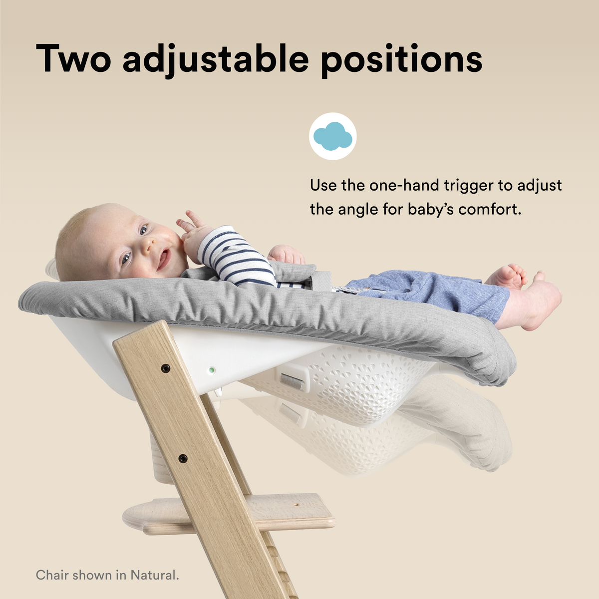 Stokke Tripp Trapp Chair + Newborn Set Heather Mauve
