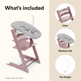 Stokke Tripp Trapp Chair + Newborn Set Heather Mauve