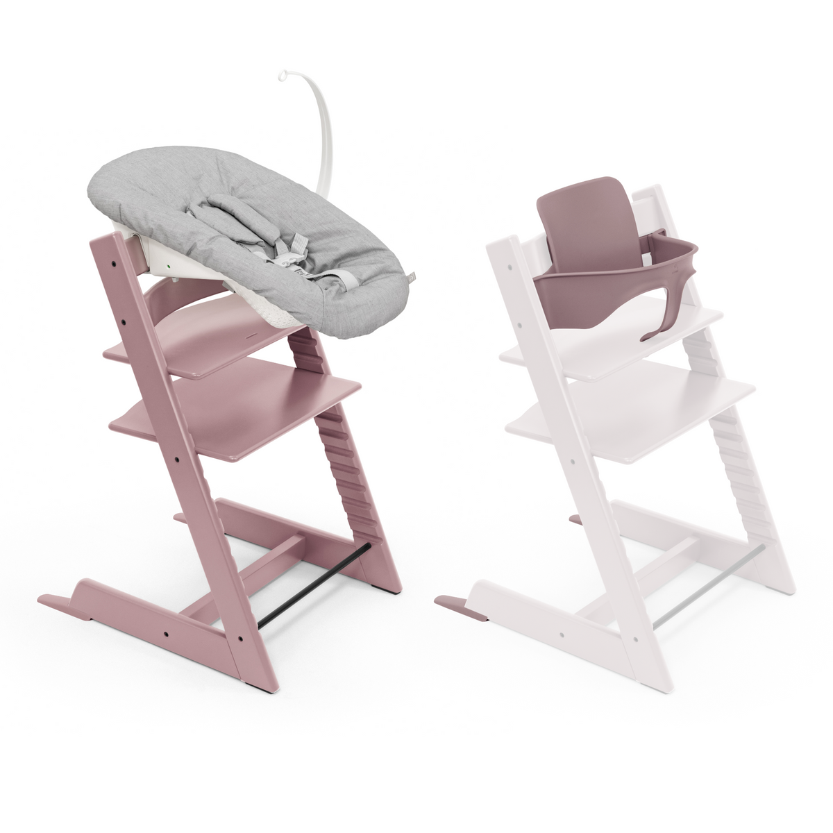 Stokke Tripp Trapp Chair + Baby & Newborn Set Heather Mauve