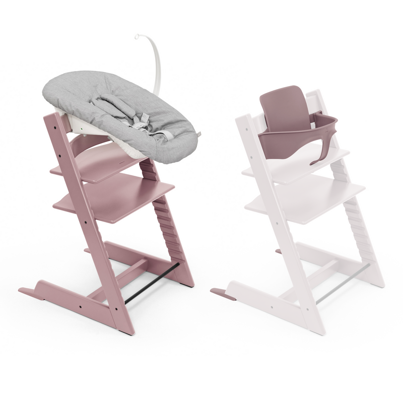 Stokke Tripp Trapp Chair + Baby & Newborn Set Heather Mauve