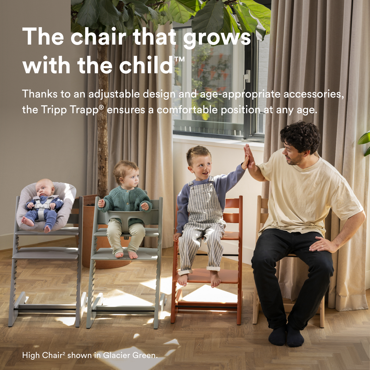 Stokke Tripp Trapp Chair + Baby & Newborn Set Heather Mauve