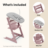 Stokke Tripp Trapp Chair + Baby & Newborn Set Heather Mauve
