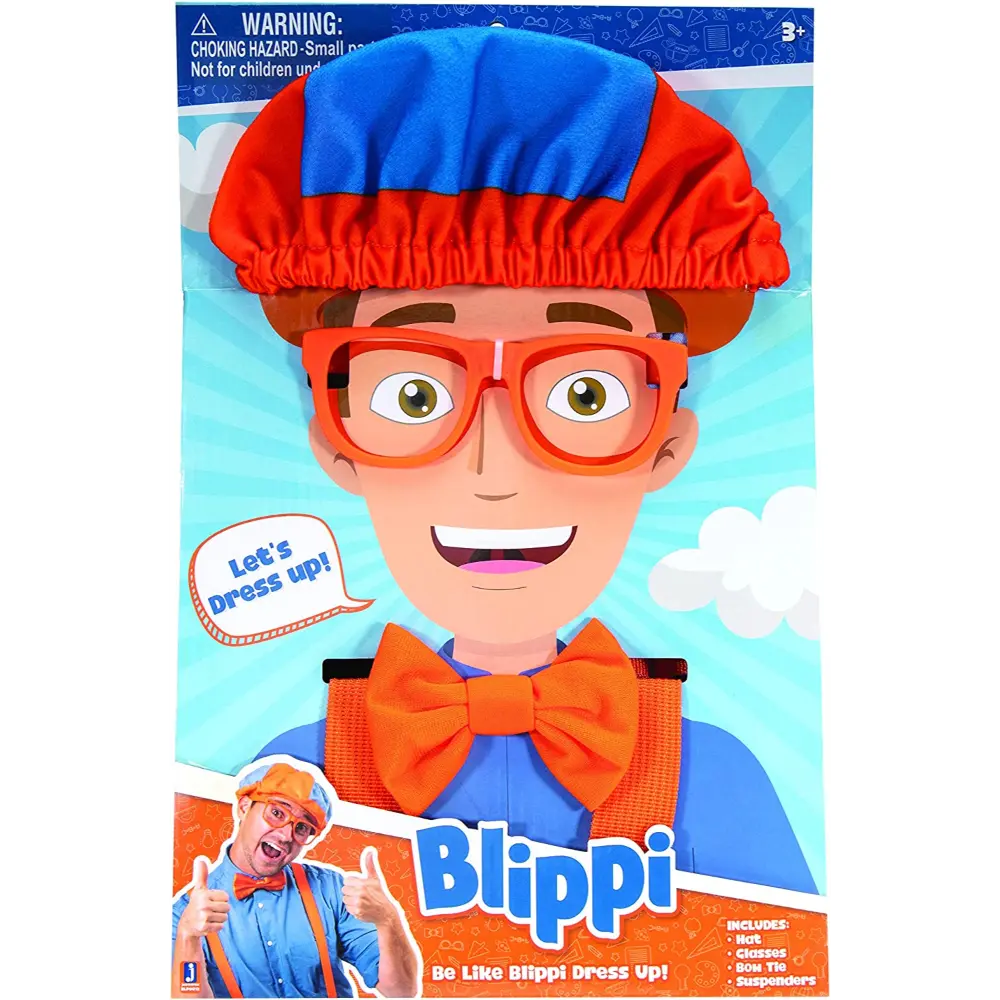 Blippi Roleplay Be Like Blippi Dress Up Costume Set for Kids