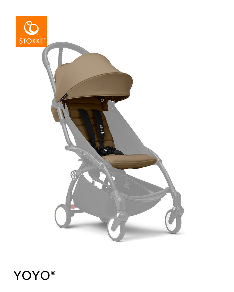 Stokke YOYO3 Black Frame & 6+ Toffee Bundle