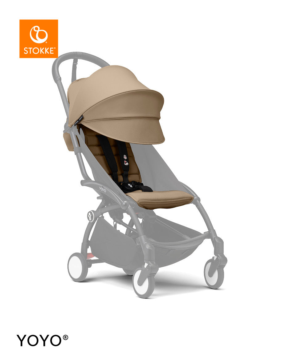 Stokke YOYO3 Black Frame & 6+ Toffee Bundle