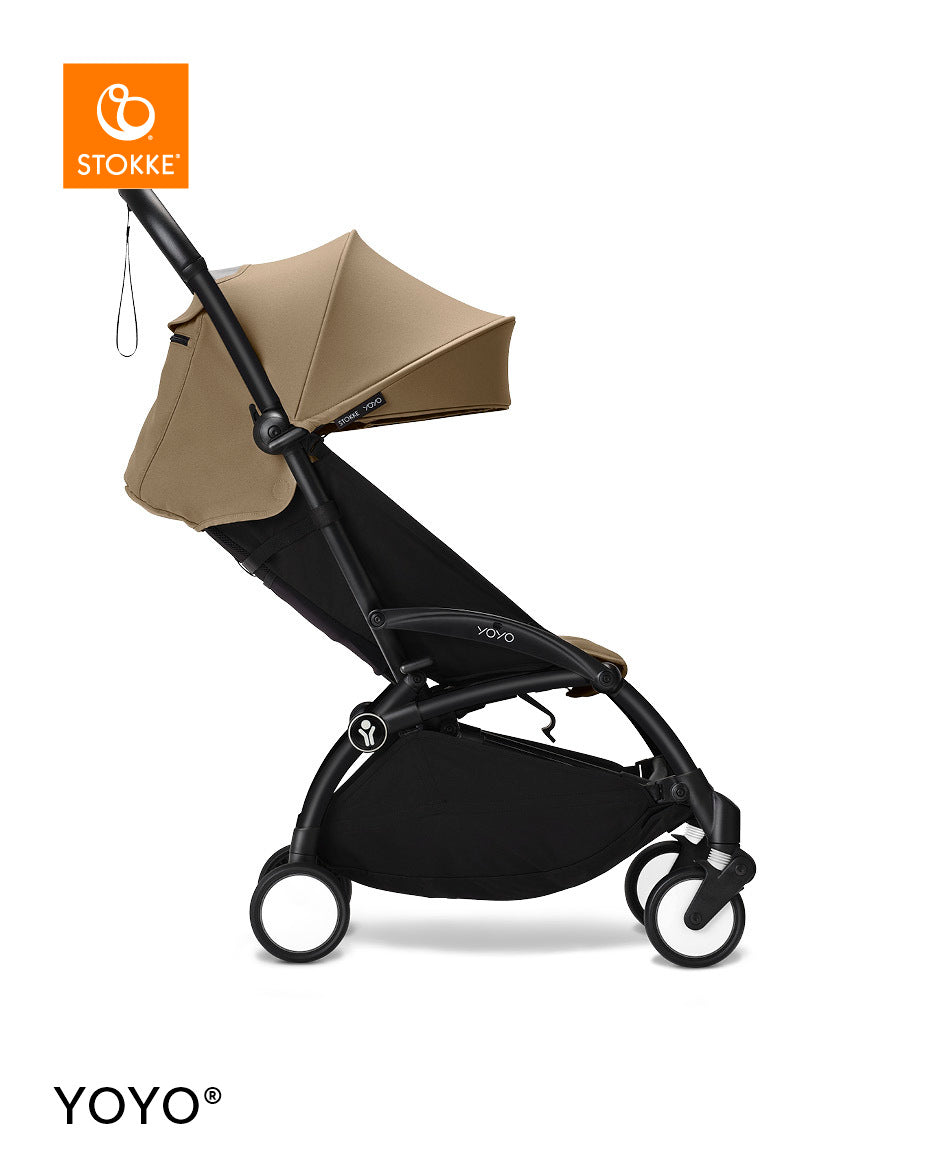 Stokke YOYO3 Black Frame & 6+ Toffee Bundle