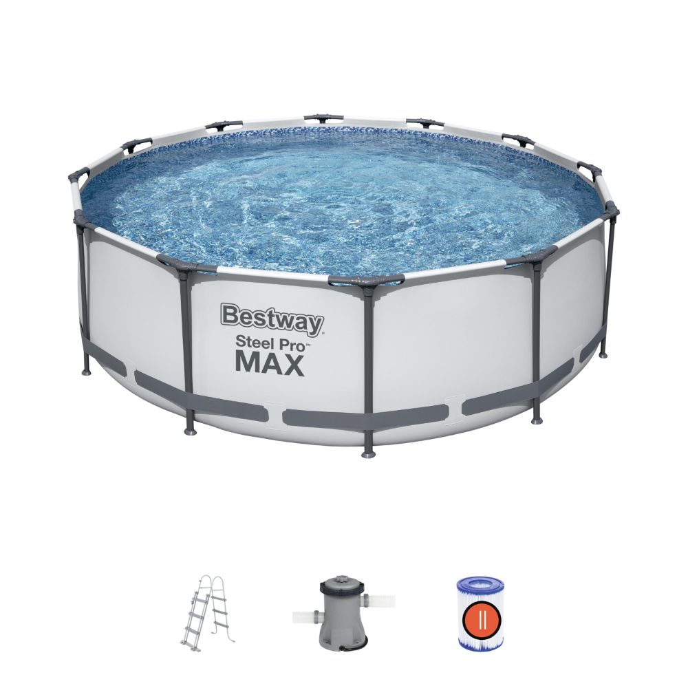 Bestway Steel Pro MAX Round Above Ground Pool Set - 366x100cm