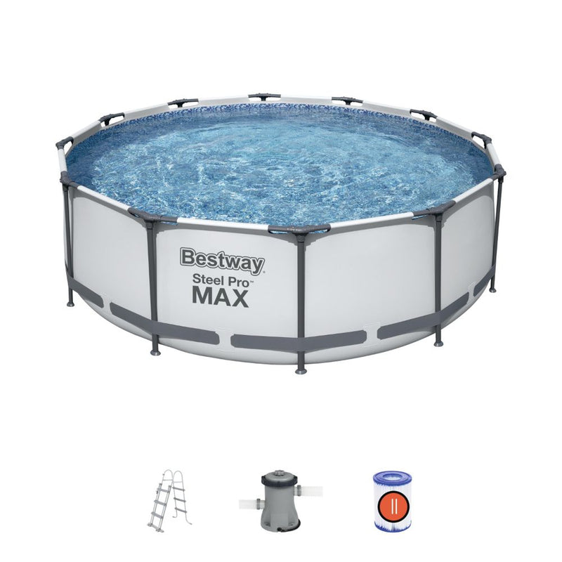 Bestway Steel Pro MAX Round Above Ground Pool Set - 366x100cm