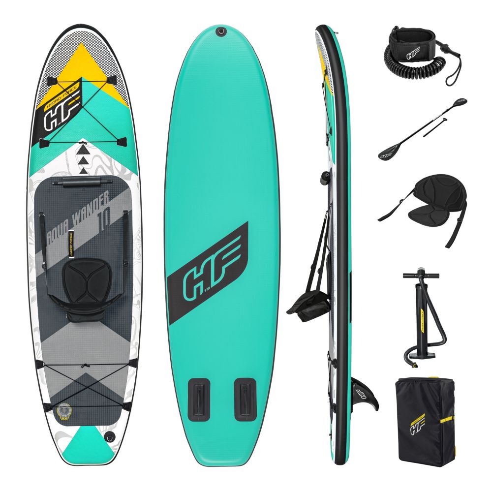 Bestway Hydroforce Aqua Wander Stand Up Paddle Surfing Board Set 305 x 84 x 12cm
