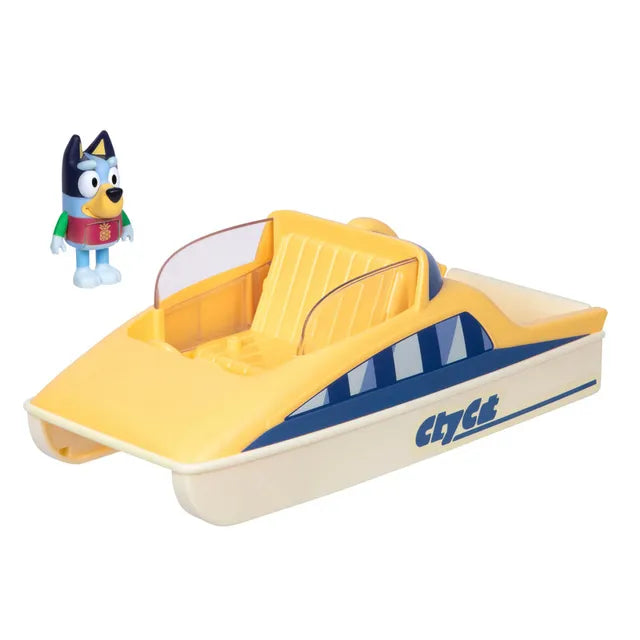 Bluey Color Change Cat Boat Vehicle Playset
