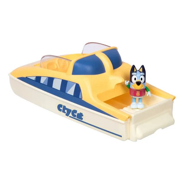 Bluey Color Change Cat Boat Vehicle Playset