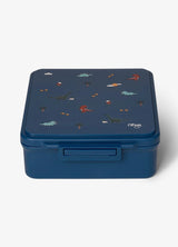 Citron Dino Grand 4-Compartment Lunch Box with Insulated Food Jar