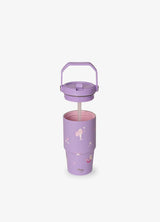 Citron Mermaid Insulated Stainless Steel Tumbler with Handle - 600 ml