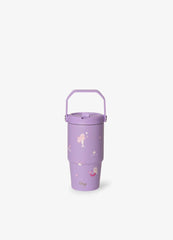 Citron Mermaid Insulated Stainless Steel Tumbler with Handle - 600 ml