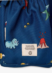 Citron Dino Blue Medium Backpack for Kids