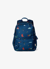Citron Dino Blue Medium Backpack for Kids