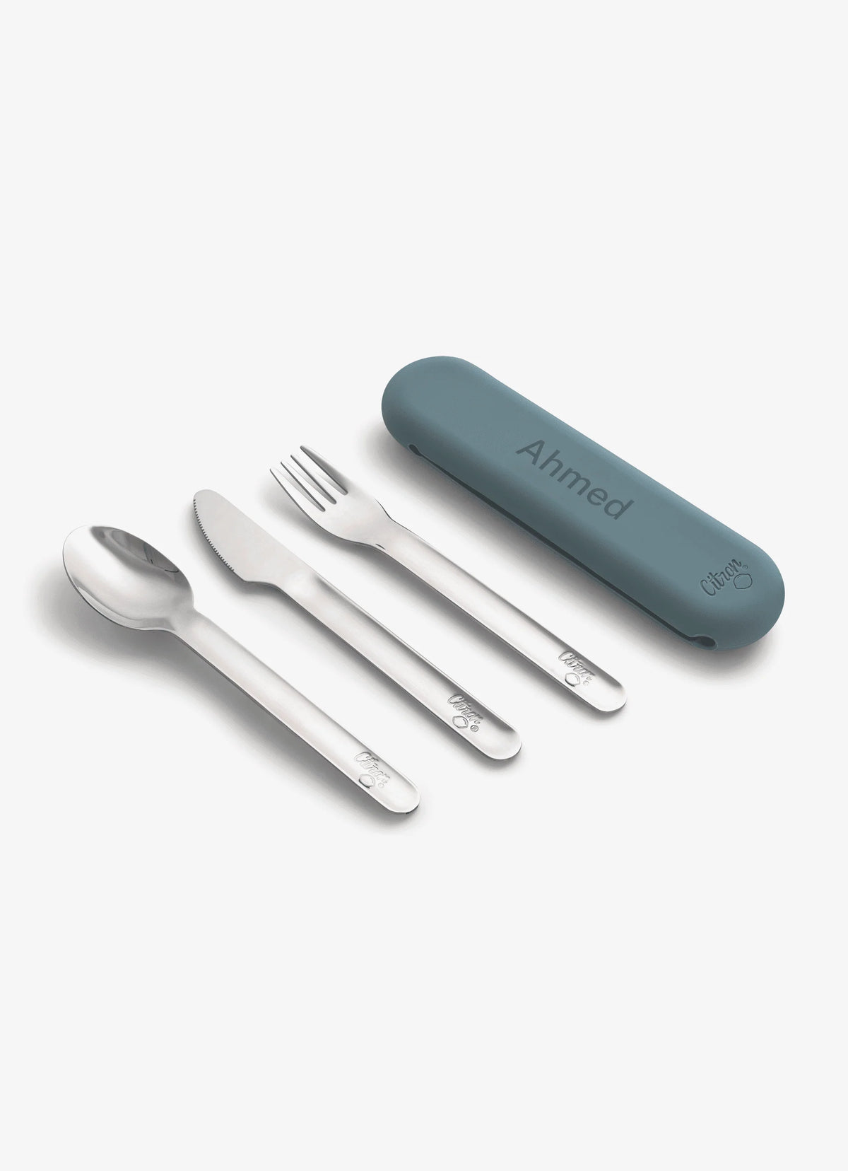 Citron Spaceship Stainless Steel 3-Piece Cutlery Set