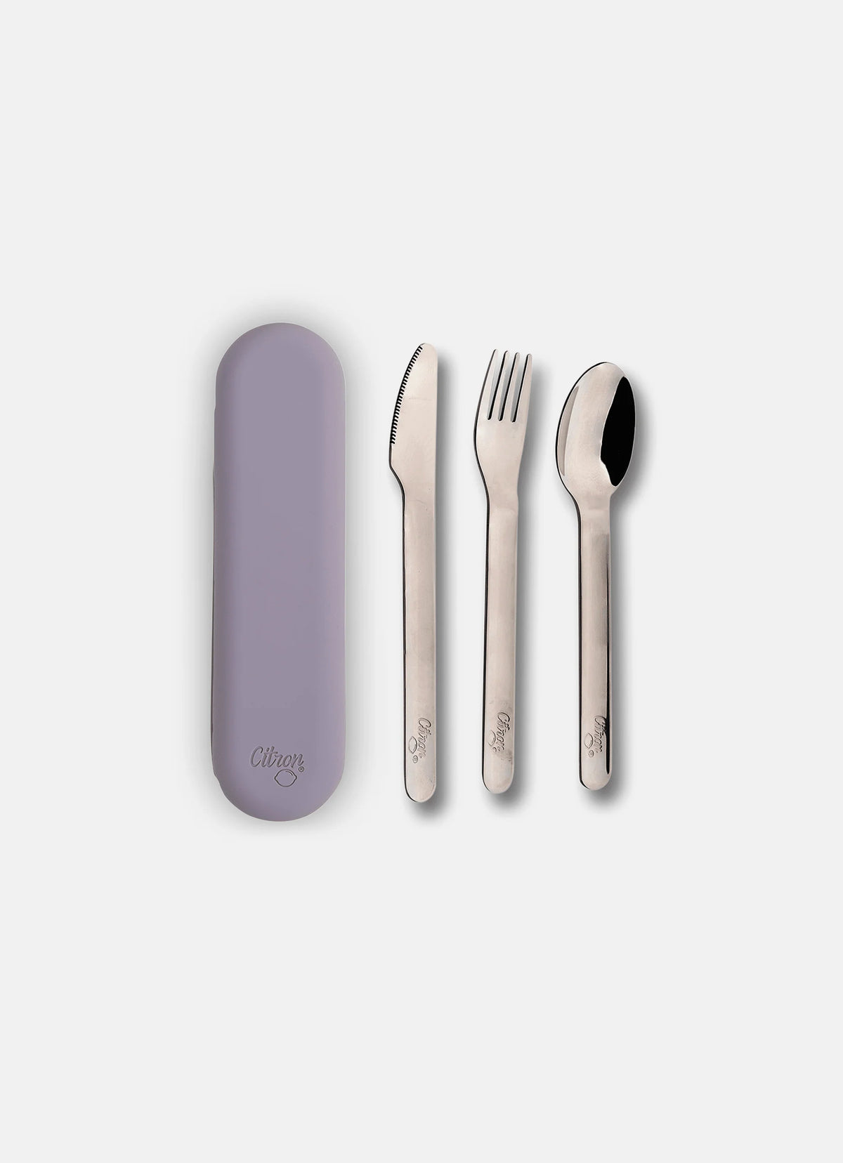Citron Purple Stainless Steel 3-Piece Cutlery Set