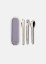 Citron Purple Stainless Steel 3-Piece Cutlery Set