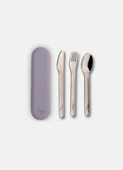 Citron Purple Stainless Steel 3-Piece Cutlery Set