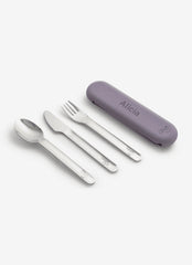Citron Purple Stainless Steel 3-Piece Cutlery Set