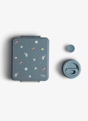 Citron Spaceship Grand Compartment Lunch Box with Food Jar
